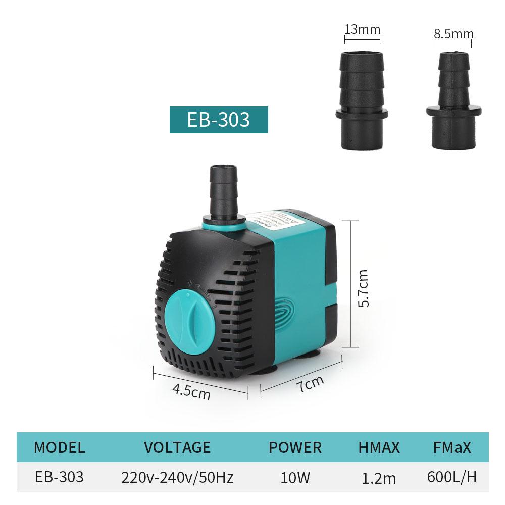 Compact Submersible Aquarium Pump for Fish Tanks and Ponds