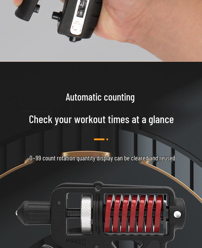 Unisex Verstellbarer Handgreifer & Fingertrainer mit Zähler