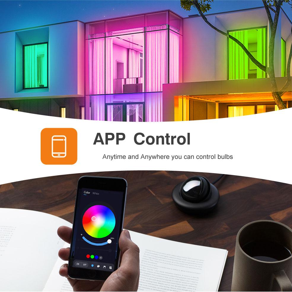 

MARPOU Tuya Wifi E27 RGB Smart Bulb Alexa Led Lamp AC90-220V 1/3/4/5/6/10 PCS Smart Light Bulbs For Google Assisatnt Smart Life 9w&Yes&1 pcs