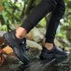 Chaussures de Trekking pour Homme de Haute Qualité Boucle Rotative Chaussures de Randonnée Homme Baskets Décontractées d'Extérieur Homme Chaussures de Marche Respirantes Antidérapantes