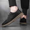 Men Casual Summer Shoes Lightweight Flats Fashion Genuine  Leather  Sneakers Walking Shoes for Male Skateboard Vulcanized Shoes