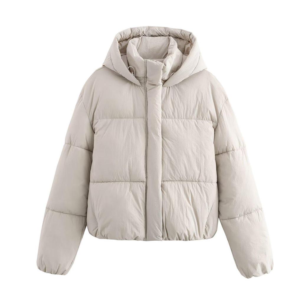 2024 European & American Women’s Hooded Cotton-Padded Jacket - Autumn/Winter Street Fashion Style