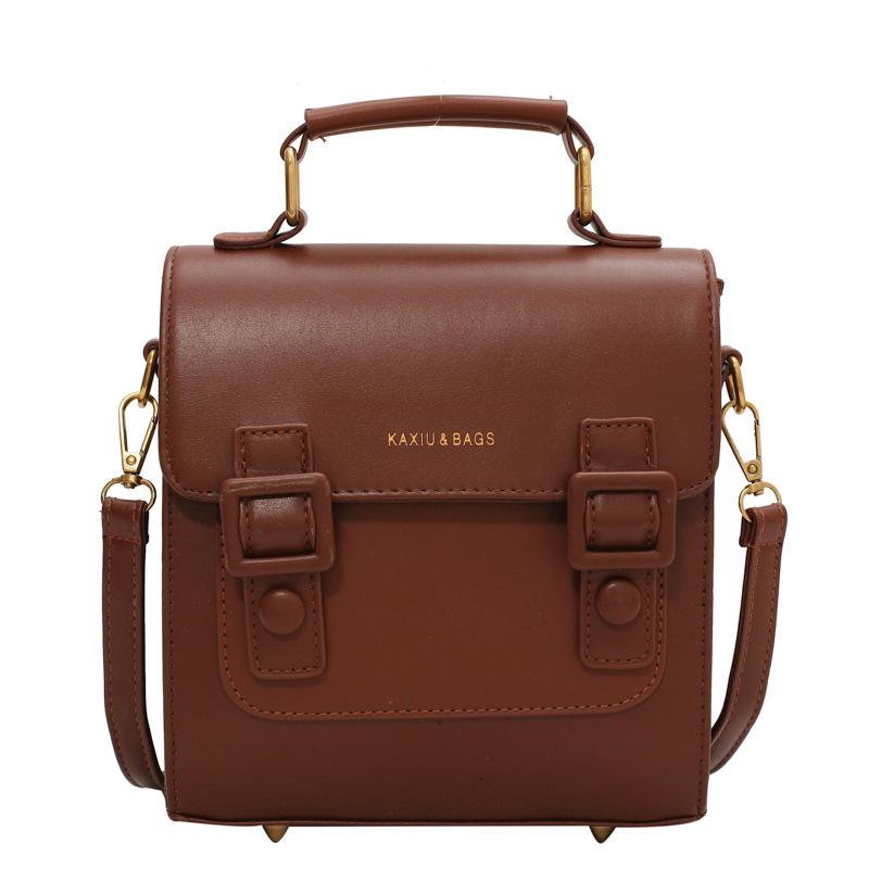 Ladies  New PU Leather Fashionable Backpack, Casual and Versatile, College Style Small Backpack, Multifunctional Diagonal Cross Bag