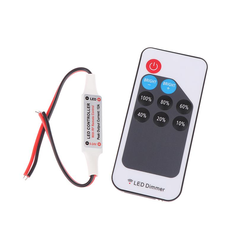 

1 шт. Мини светодиодный одноцветный диммер с РЧ 9-кнопочным пультом ДУ, постоянное напряжение 5-24 В постоянного тока, 6 А, для светодиодных лент 5050 2835, контроллер ШИМ-сигнала one size