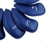 12 Pcs Embroidered Golf Iron Covers Club Head Cover Set Waterproof Replacements