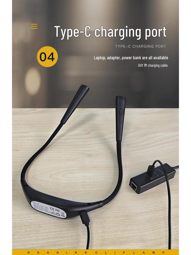 2025 Portable Neck-Hanging Type-C Rechargeable Folding Reading Light
