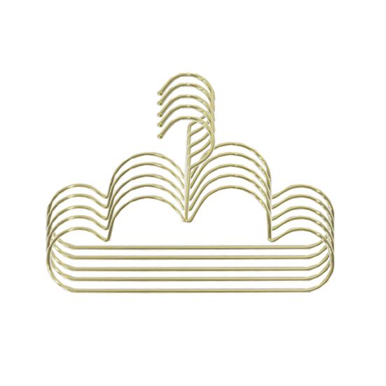 

5 шт. вешалка для одежды Нескользящая в скандинавском стиле в форме облака Золотая детская вешалка в форме облака для дома золотистый