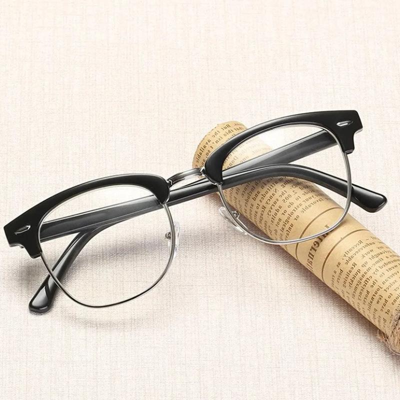 

Men Retro Anti Blue Light Computer Glasses Reading and Gaming Glasses чорний