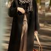 Japanese Style Women's Mid-Length Wool Coat - Large, Loose, High-End, Autumn/Winter 2023 Collection.