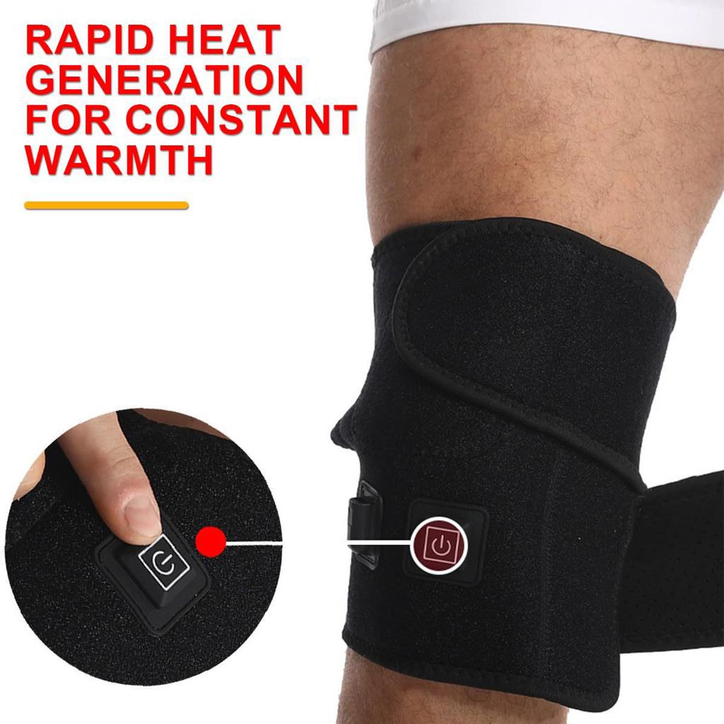 Knee Support USB Heated Knee Warmer With 3 Heat Knee Support Quick Heating Knee Pad Electric Warm Knee Pads Knee Compression Bandage