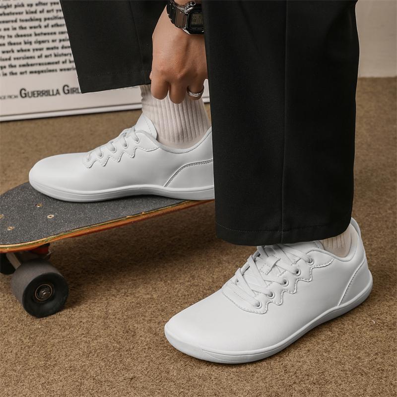 Men Barefoot Casual Flats Women Wide Palm Driving Shoes Black Wide Head Couple Walking Shoes Blue White Shoes Large Size