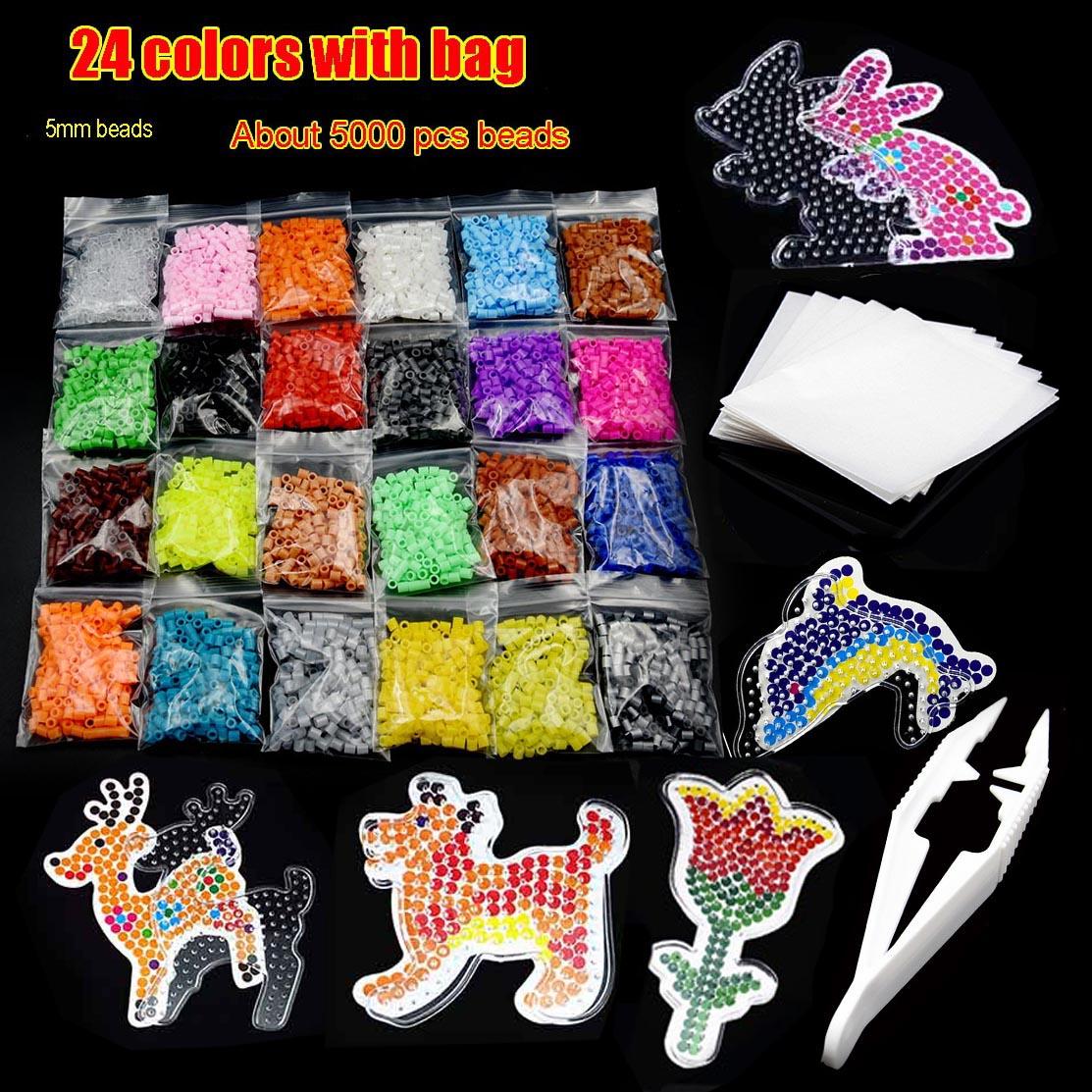 

Hama Beads 24 Кольори Perler BEADS Ігровий Набір 3D Термобісер Піксельний Пазл Коробка DIY Творчий Рукоділля Іграшка Шаблон Дитячі Іграшки зелений
