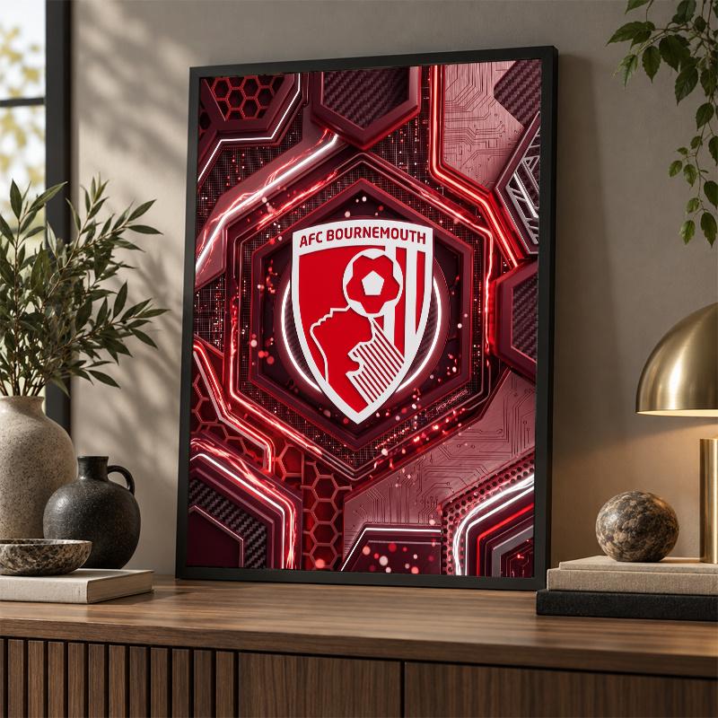 Bournemouth Football Diamond Painting Kit 5D Full Drill DIY Diamond Mosaic Wall Art Home Decor