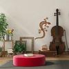 Rust Colored 3D Metal Gecko Wall Decor, Modern Lizard Silhouette for Living Room, Bedroom, Outdoor Art