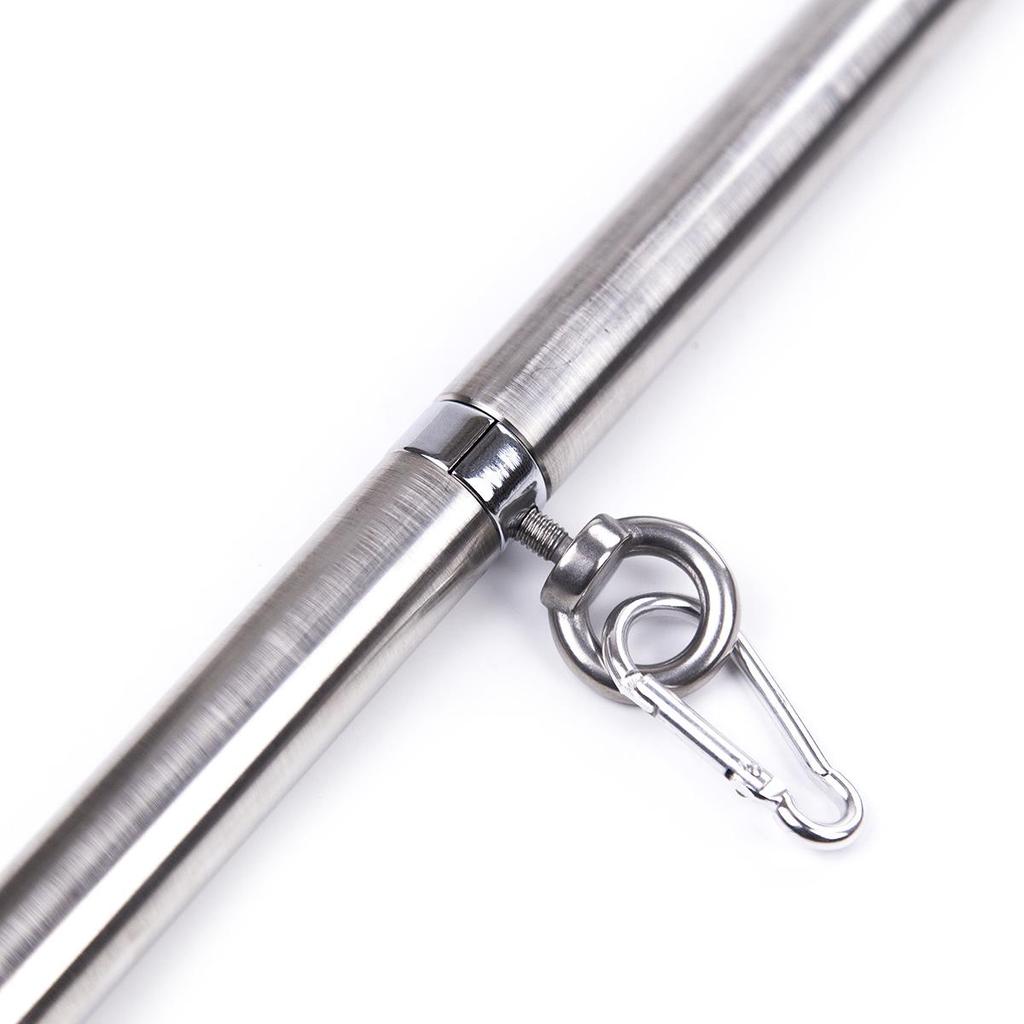 Adult Erotic Stainless Steel Restraint Tube with Detachable Hand & Foot Cuffs