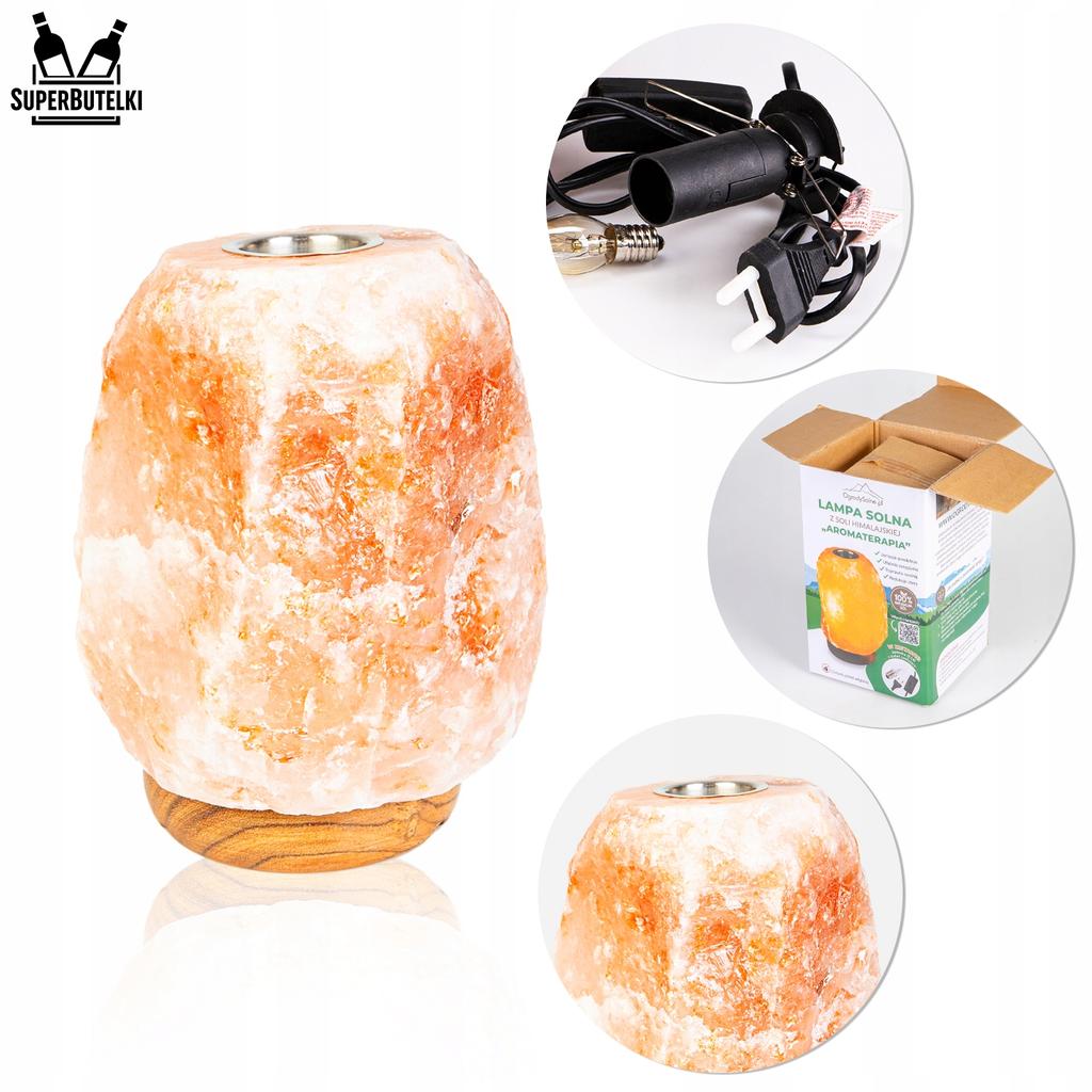 AROMATHERAPY SALT LAMP with NATURAL PINE oil for aromatherapy