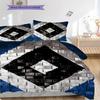 Hamburger SV Pattern Bedding Quilt Set Quilt Cover Pillowcase Home Decoration Birthday Gift (1 * Duvet Cover + 2 * Pillowcase, Without Core)