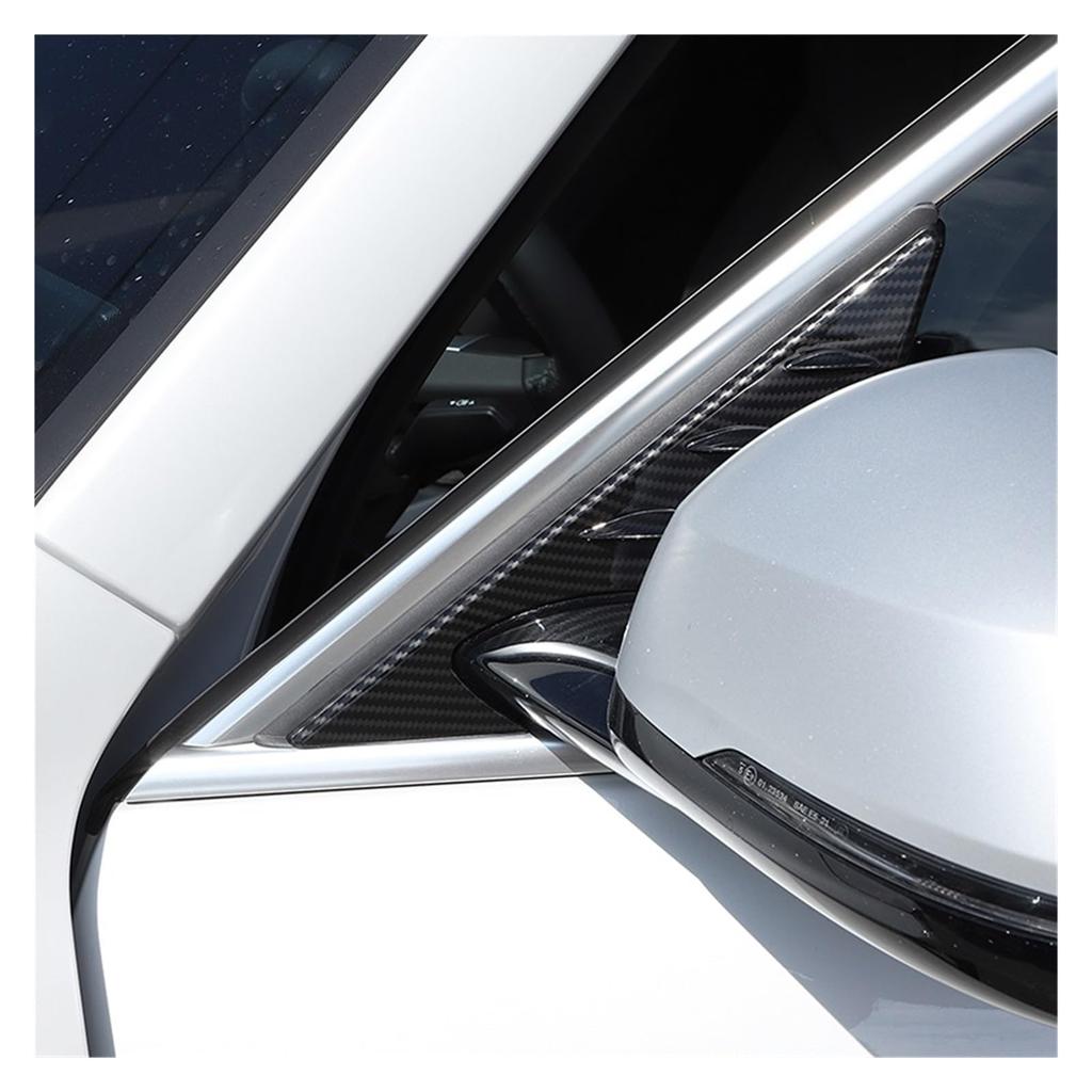 CSXMSAW BMW X1 U11 2023-2024 ABS Gloss Black Car Mirror Side Triangle Spoiler Trim Cover Sticker Auto Accessories (Black)