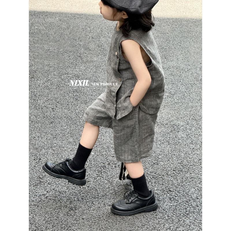 Autumn New Children's Preppy Leather Shoes Leather British Style Children's Shoes for Boys and Girls Students Performance Shoes