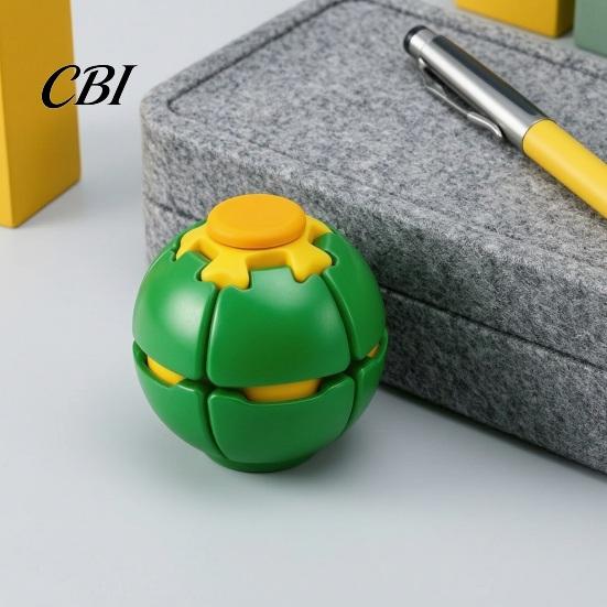 Anxiety Relief Fidget Spinner 3D Printed Press Spinning Ball, Stress Spinner, Device Rotating Splicing Ball Desk Toy for Kids Teens Adults Gadget