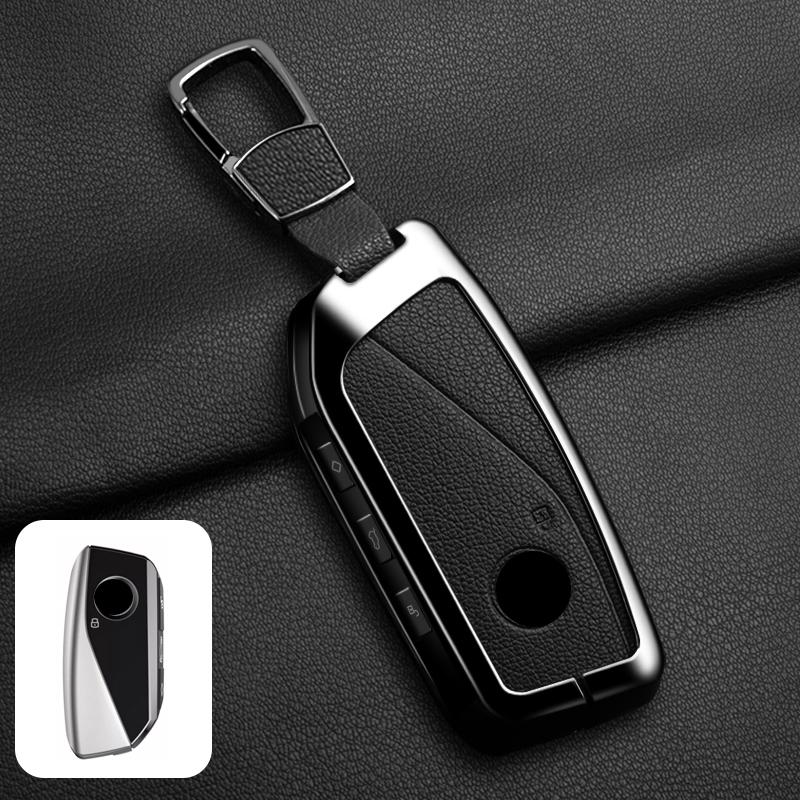 Leather Car Remote Key Case Cover Shell for BMW 7 Series G70 G09 XM U06 G81 M3 2023 I7 X7 G07 LCI IX I20 X1 U11 Protector Fob
