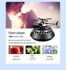 Solar-Powered Rotating Car Air Freshener - Helicopter & Airplane Aromatic Ornament for Car Interior Decoration