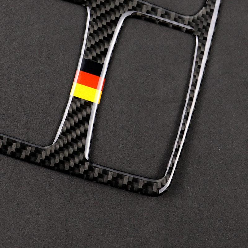 For Mercedes Benz GLE GLS M Class W166 X166 W164 Car Styling Carbon Fiber Center Control Armrest Multimedia Panel Cover Trim