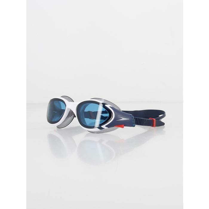 Lunettes de natation - speedo - biofuse 2.0 - ammonite blue/white/red/blue - protection uv400 - anti-buée