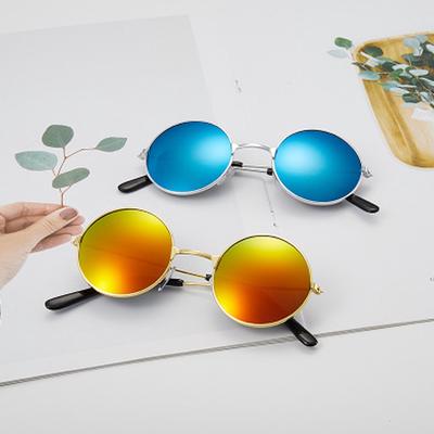 Protection Retro Girls Sun Boys Children Glasses Kids Goggles Eyewear Round Sunglasses  High Quality