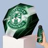 Hibernian FC Manual Five Fold 8 Rib Umbrella Support Custom Text, Lightweight Travel Umbrella