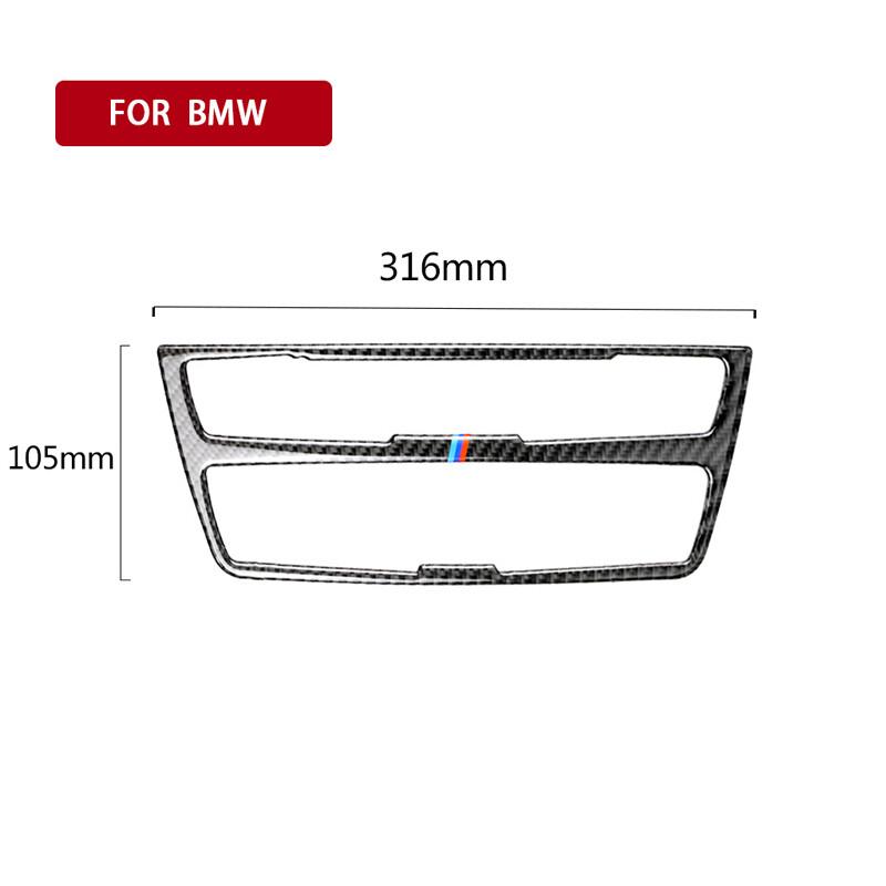 AC Carbon Fiber M Color Center CD Panel Cover Trim For BMW F30 F35 2003-2018