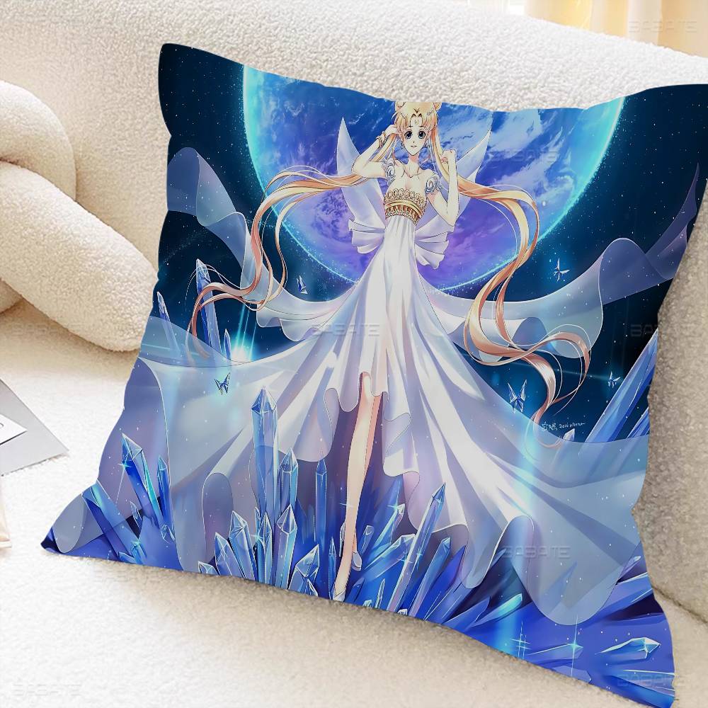 Anime R-Role S-Sailor M-Moon Pillowcase Toon Gift Cushion Cover Bedroom Home Sofa Chair Seat Decor Pillow Case