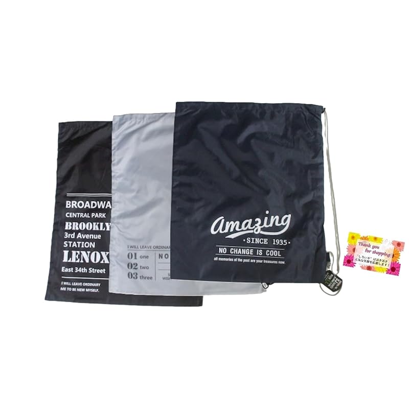 

[Large size trip sports outdoor, etc.] nylon kinchaku For laundry, change of clothes, shoes, and eco bags. lightweight Can also be worn on the