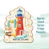 Nan'ao Island 3D Holz Metall Kulturmagnet - Reisesouvenir Dekor