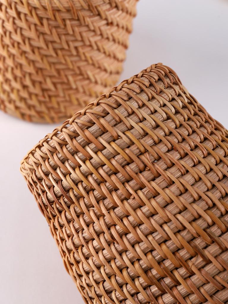 Rattan pen holder Pen Holder For Desk Waterproof and sturdy pen holder School Office Supplies Stationery  Desk organizer