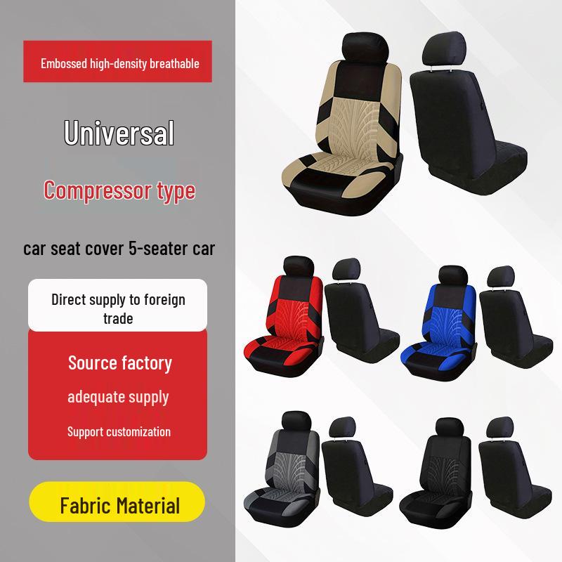 Set di Cuscini per Sedili Auto Tendenza Modello Pneumatico – Copertura in Tessuto a 2 Pezzi