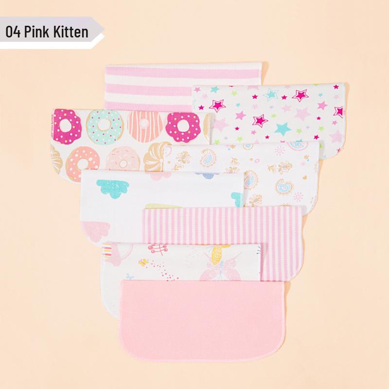 Momscare Cotton Baby Towels, 8-Pack: Small Square/Nursing/Drool Towels