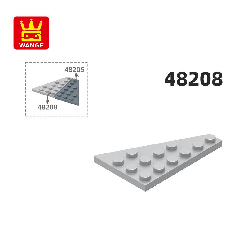 Non-Toxic 49Pcs/Lot 48208 4X6 Wedge Left Plate Building Blocks Moc Classic Accessories Compatible With Brick Toys Children Gift Box
