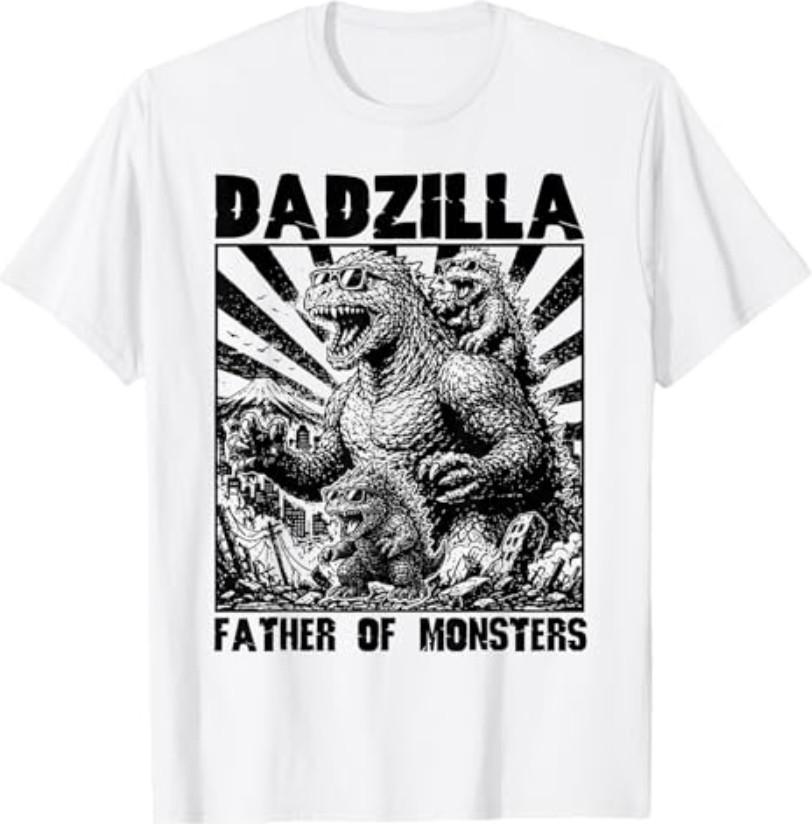Dadzilla Father of Monsters Funny Dad T-Shirt XXXL