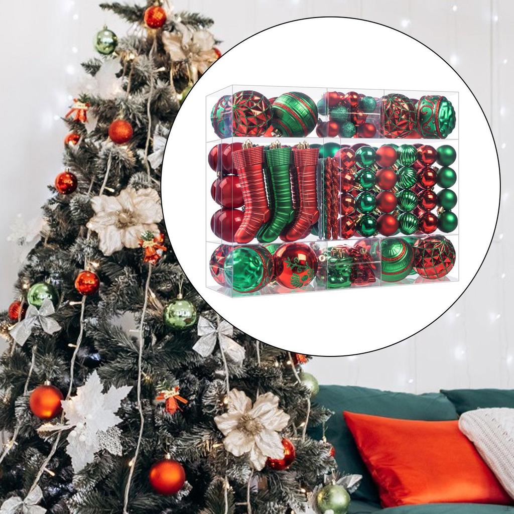 150 Pieces Christmas Ball Ornaments Baubles Hanging Balls Xmas Decorations for Home