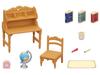 Sylvanian Families Furniture Desk ST Mark Certified Ages Toy Dollhouse Sylvanian Families Epoch EPOCH [Study Set] KA-318 3+ Co., Ltd.