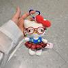 Japanese Style Sanrio Hello Kitty Cartoon Plush Toy Bag Car Interior Decoration Cute Keychain Gift for Girls