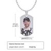 Männer Anhänger Halsketten Personalisieren Gravieren Name Individuell Das Foto der Familie,Bild Worte Datum Anhänger Dogtag,Liebe Andenken Geschenke