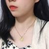 Round 14K Gold Plated Cubic Zirconia Initial Necklace A-Z Letter Dainty Pendant Necklaces for Women