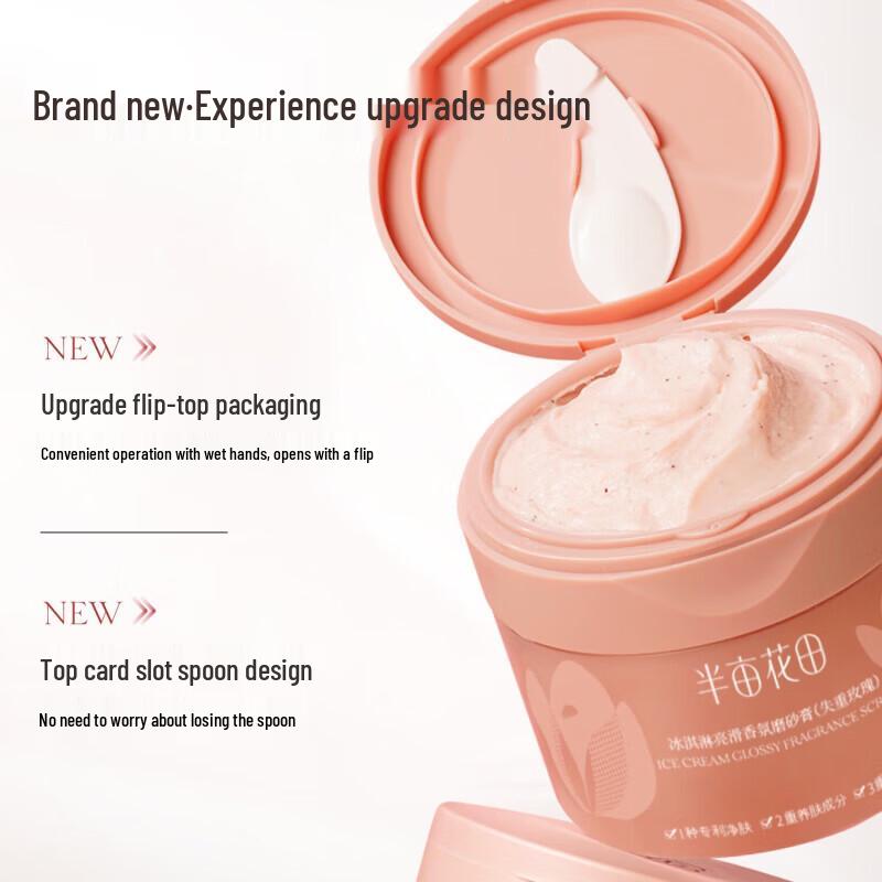 Half Acre Flower Field Ice Cream Smooth Fragrance Body Scrub