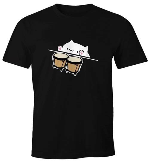 Bongo Cat Men s T-Shirt Meme Fun Shirt Moonworks 2XL