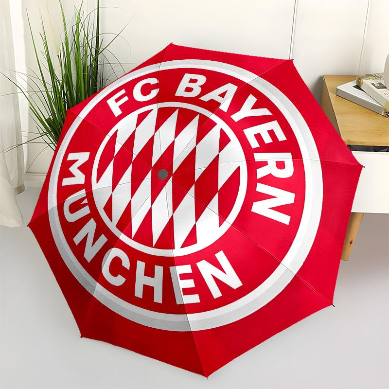 

Bayern Munich, Football Club Automatic Opening and Closing, 8 rib Structure Portable Umbrella, Suitable for Men and Women in All Seasons Pe