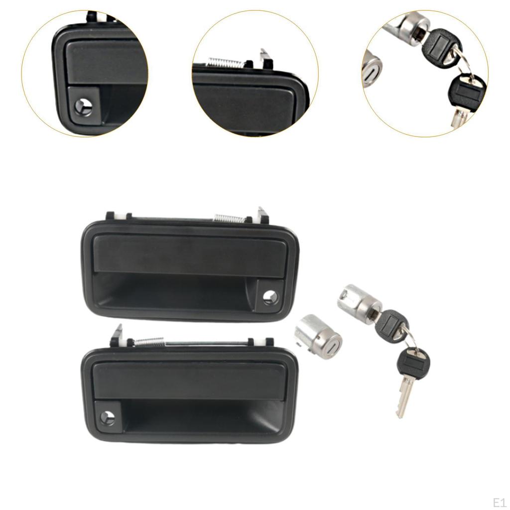 15742230 Exterior Door Handles with Lock Cylinders Repair Parts Replacement Keys 15742229 2