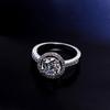 Faux Silver Cubic Zirconia Wedding Engagement Ring Size 6-10