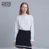 Teenie Weenie Women's Lace High-Collar Chiffon Blouse